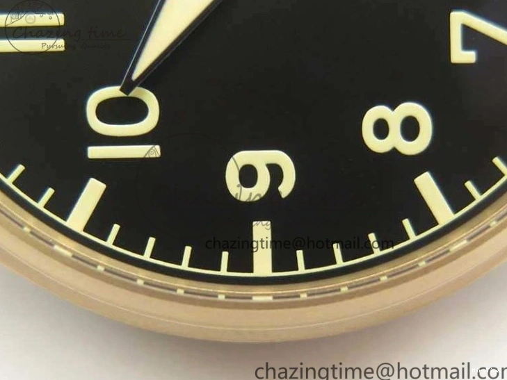 MIROTIME 0503 Big Pilot IW510301 Satin-Polished RG YLF Best Edition Black Dial On Leather Strap A Flexible 7222